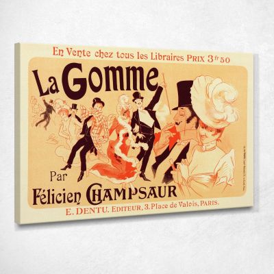 Gomma Jules Chéret jch52 quadro stampa su tela