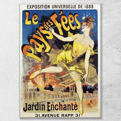 Märchenland-Poster Jules Chéret, jch63 drucken auf leinwand