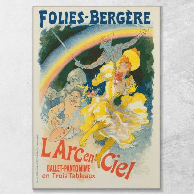 Der Regenbogen Jules Chéret, jch72 drucken auf leinwand