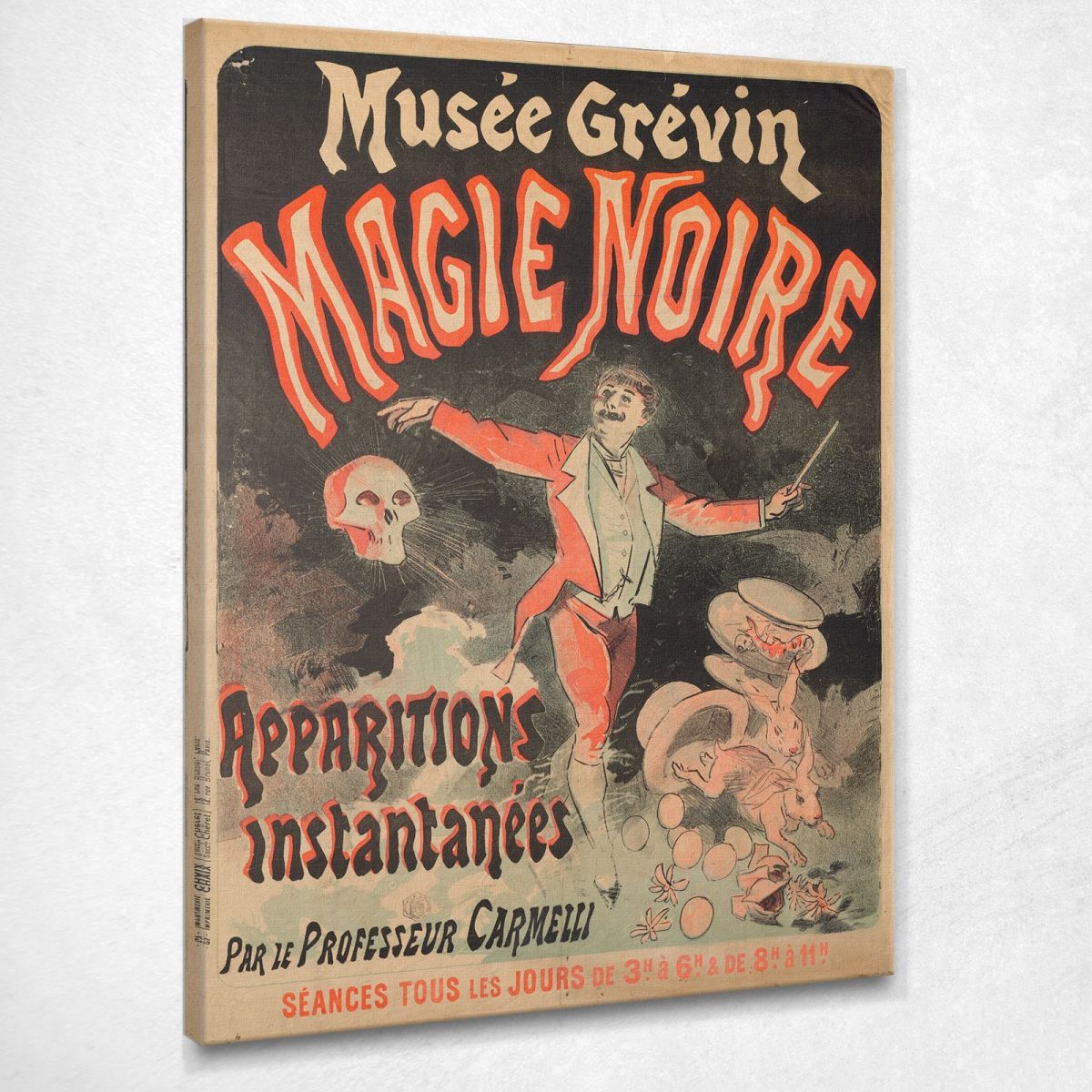 Museo Della Magia Nera Grévin Jules Chéret jch78 quadro stampa su tela Museo Della Magia Nera Grévin Jules Chéret jch78 quadro stampa su tela