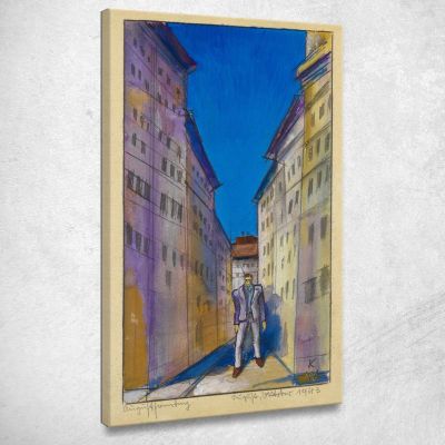 Augustsonntag Karl Wiener kwn35 quadro stampa su tela