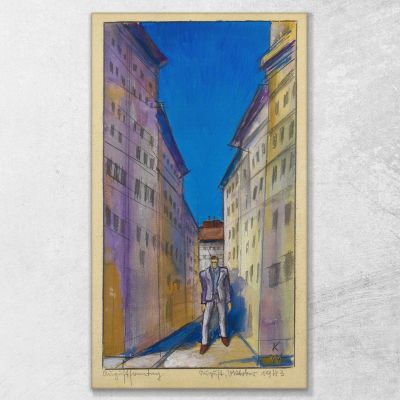Agostosonntag Karl Wiener, kwn35 cuadro en lienzo