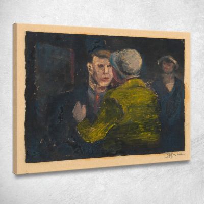 Confronto Karl Wiener kwn64 quadro stampa su tela