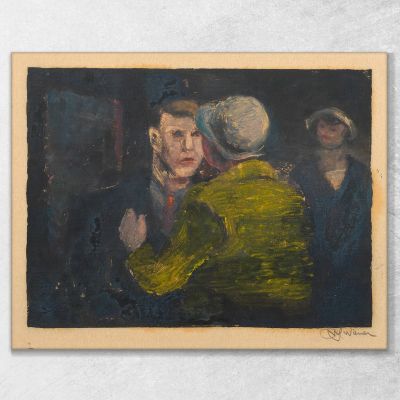Auseinandersetzung Karl Wiener, kwn64 drucken auf leinwand