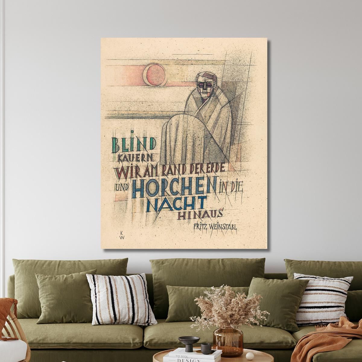 Ci Rannicchiamo Ciecamente Ai Margini Della Terra Karl Wiener kwn77 quadro stampa su tela