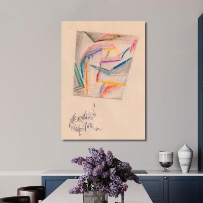 Deformazione Karl Wiener kwn104 quadro stampa su tela