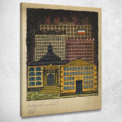 Dedicato Al Presente Karl Wiener kwn117 quadro stampa su tela