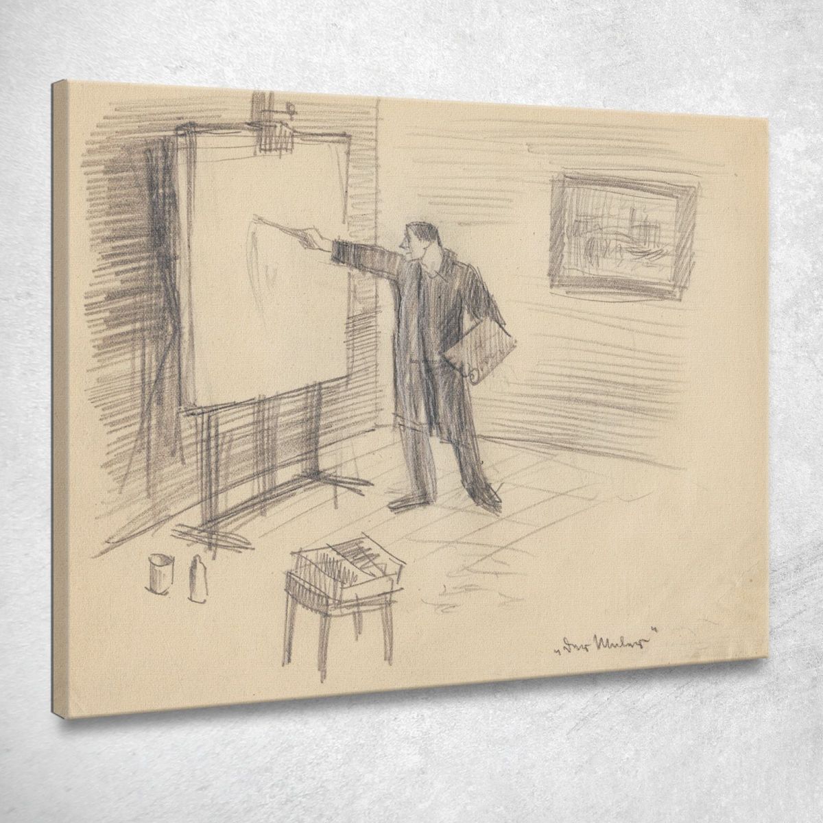 Il Pittore Karl Wiener kwn120 quadro stampa su tela Il Pittore Karl Wiener kwn120 quadro stampa su tela