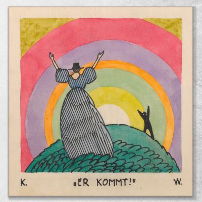 Il Arrive Karl Wiener, kwn165 tableau impression sur toile