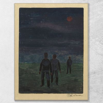 Oscuridad Karl Wiener, kwn189 cuadro en lienzo