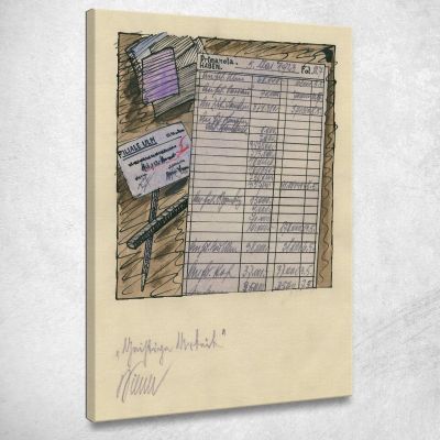 Lavoro Mentale Karl Wiener kwn209 quadro stampa su tela