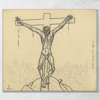 Golgotha ​​2 Karl Wiener, kwn221 canvas print