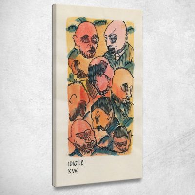 Idiozia Karl Wiener kwn241 quadro stampa su tela