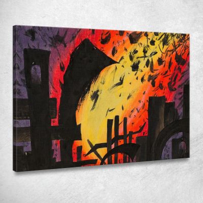 Catastrofe Karl Wiener kwn250 quadro stampa su tela