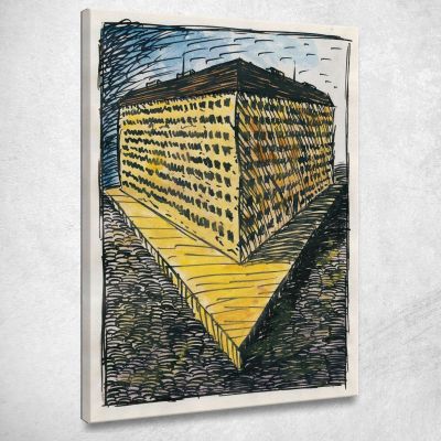 Composizione Del Marciapiede E Del Prato Vi Karl Wiener kwn257 quadro stampa su tela