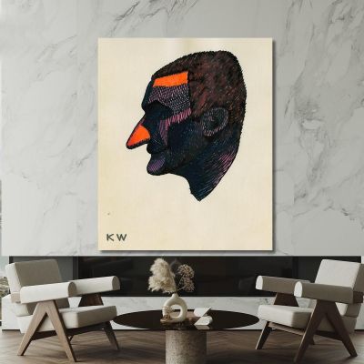 Studio Principale Dal Profilo 10 Fogli Graz Ii Karl Wiener kwn278 quadro stampa su tela