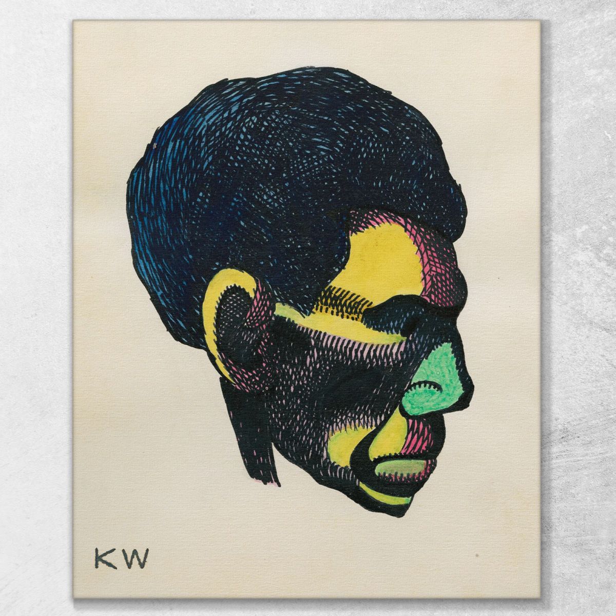 Studio Principale Dal Profilo 10 Fogli Graz Vi Karl Wiener kwn283 quadro stampa su tela