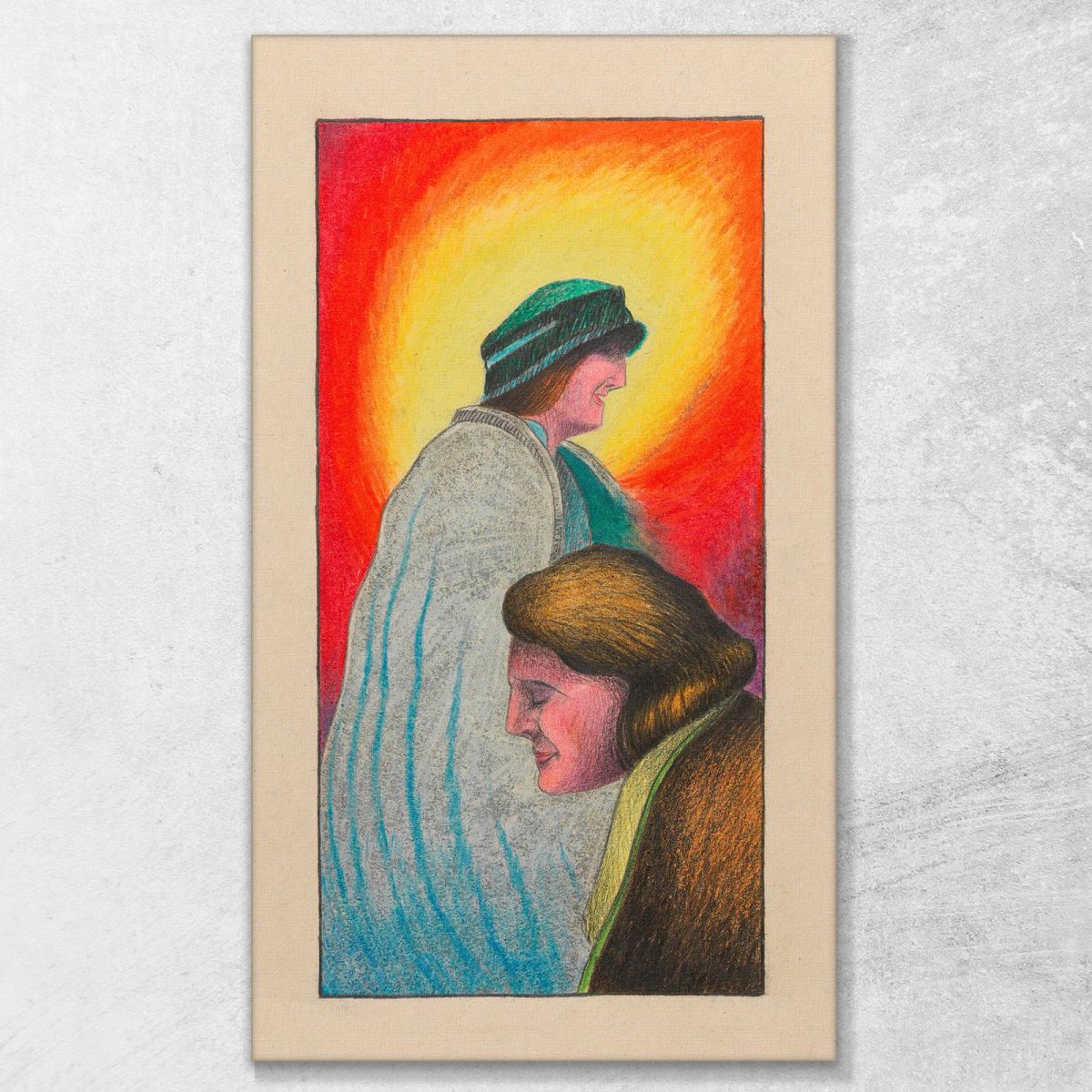 Sorriso Karl Wiener kwn323 quadro stampa su tela