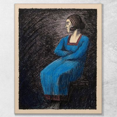 Melancholie Karl Wiener, kwn337 drucken auf leinwand