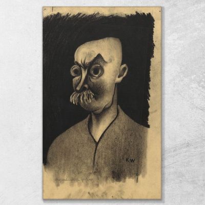 Melancholic Bourgeois Karl Wiener, kwn338 canvas print