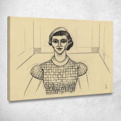 Ragazza 3 Karl Wiener kwn346 quadro stampa su tela