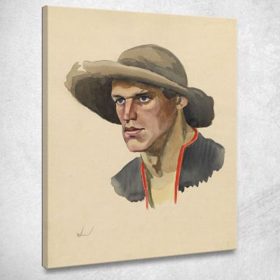 Ritratto Maschile 3 Karl Wiener kwn357 quadro stampa su tela