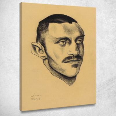 Ritratto Maschile 5 Karl Wiener kwn359 quadro stampa su tela