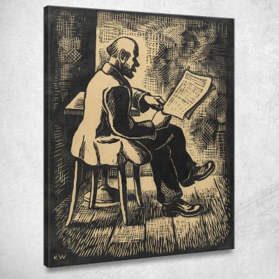 Dopo Karl Wiener kwn365 quadro stampa su tela