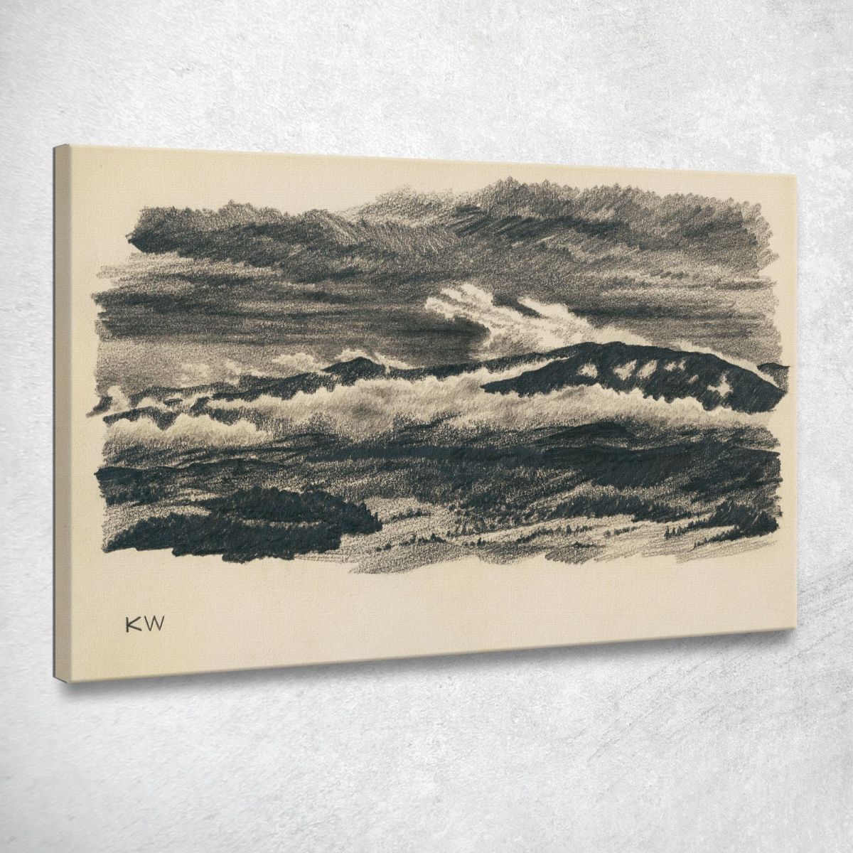 Studi Sulla Natura Xlviii Karl Wiener kwn399 quadro stampa su tela Studi Sulla Natura Xlviii Karl Wiener kwn399 quadro stampa su tela