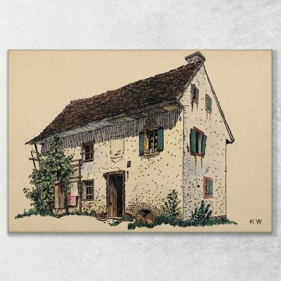 Fattoria Senza Titolo 3 Karl Wiener kwn486 quadro stampa su tela