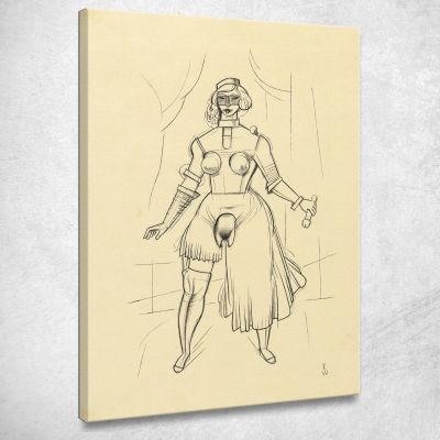 Dominatrice Senza Titolo Karl Wiener kwn495 quadro stampa su tela
