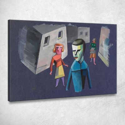 Studio Di Figura Senza Titolo Ii Karl Wiener kwn502 quadro stampa su tela
