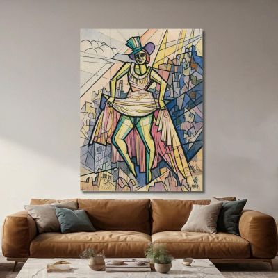 Figura Femminile Senza Titolo Karl Wiener kwn516 quadro stampa su tela