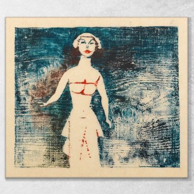 Figure Féminine Sans Titre 4 Karl Wiener, kwn519 tableau impression sur toile