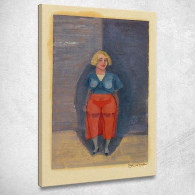 Figura Femminile Senza Titolo 6 Karl Wiener kwn521 quadro stampa su tela