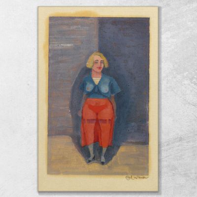 Figura Femminile Senza Titolo 6 Karl Wiener kwn521 quadro stampa su tela