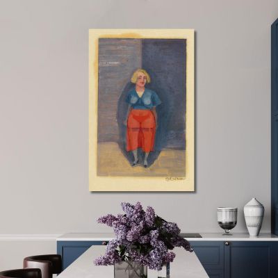 Figura Femminile Senza Titolo 6 Karl Wiener kwn521 quadro stampa su tela