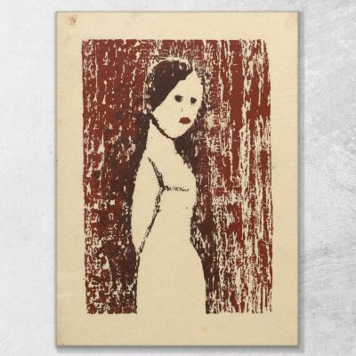 Figura Femminile Senza Titolo Ii Karl Wiener kwn525 quadro stampa su tela