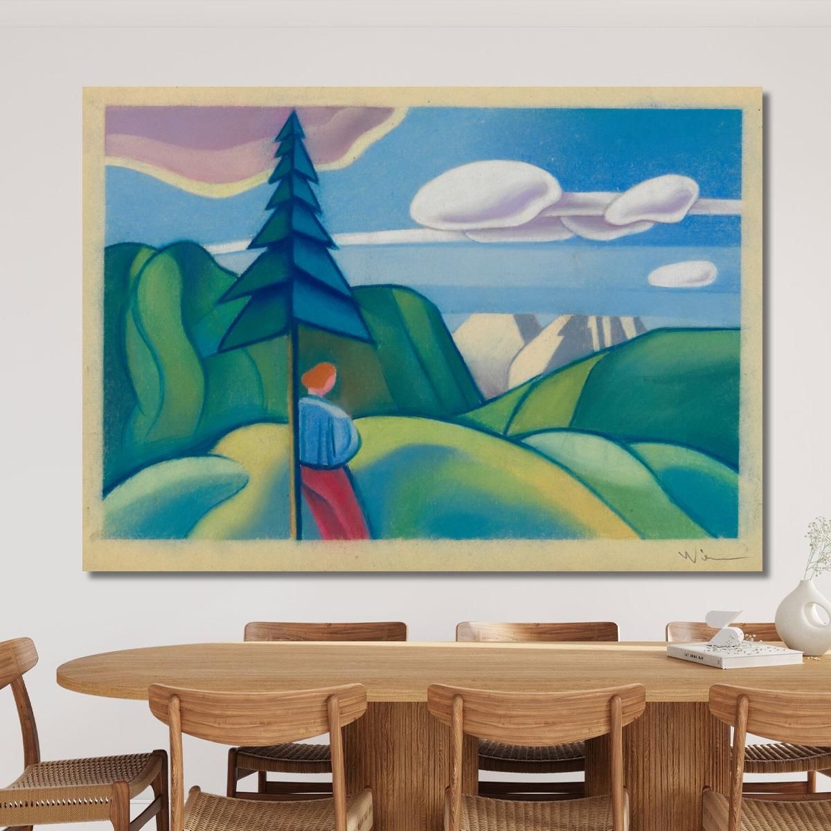 Senza Titolo Iv 2 Karl Wiener kwn546 quadro stampa su tela