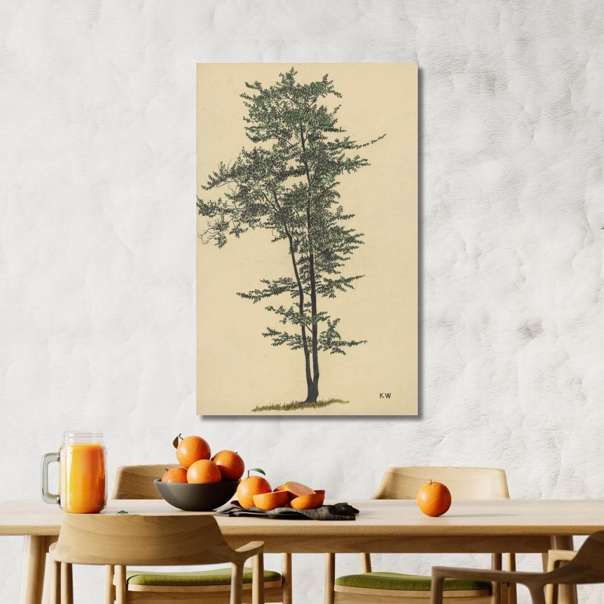 Albero Deciduo Senza Titolo 2 Karl Wiener kwn557 quadro stampa su tela