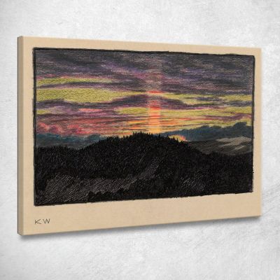 Studio Sulla Natura Senza Titolo Karl Wiener kwn567 quadro stampa su tela
