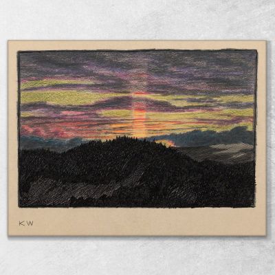 Ohne Titel Naturstudie Karl Wiener, kwn567 drucken auf leinwand