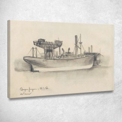 Nave Senza Titolo Copenhagen 2 Karl Wiener kwn582 quadro stampa su tela