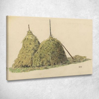 Balla Di Paglia Senza Titolo Karl Wiener kwn593 quadro stampa su tela