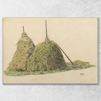 Balla Di Paglia Senza Titolo Karl Wiener kwn593 quadro stampa su tela
