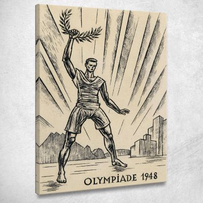 Progetto Delle Olimpiadi Karl Wiener kwn621 quadro stampa su tela