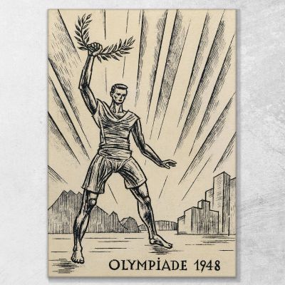 Progetto Delle Olimpiadi Karl Wiener kwn621 quadro stampa su tela