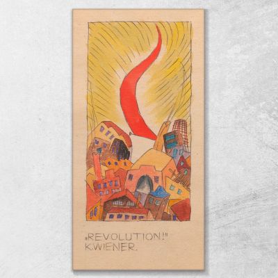 Revolution Karl Wiener, kwn639 drucken auf leinwand