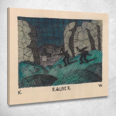 Ladro Karl Wiener kwn643 quadro stampa su tela