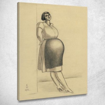 Donne Incinte Karl Wiener kwn650 quadro stampa su tela